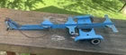 Vintage 1960's Blue Pressed Steel Tonka Boat Trailer-parts restore toy-14"-Jeep