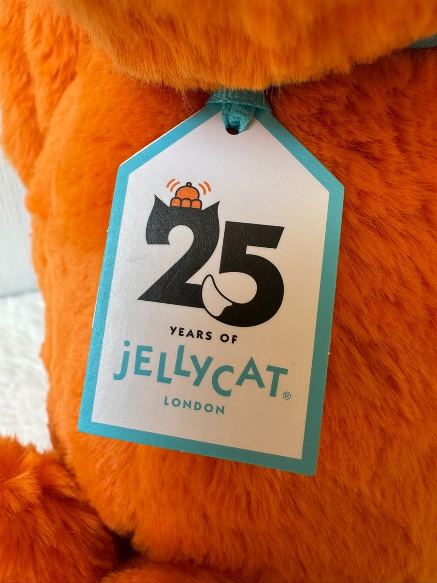 Jellycat Bashful Luxe Amberley Bunny Orange Medium Anniversary