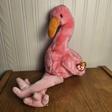 Ty Beanie Buddy - PINKY the Flamingo 10.5" Plush Stuffed Animal Toy