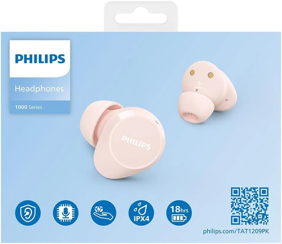 PHILIPS True Wireless In Ear Bluetooth Headphones - Pink - Image 3 of 4