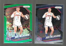 JADE MELBOURNE 2 Card Lot 2025 Panini Prizm WNBA #128 Green / Base Mystics