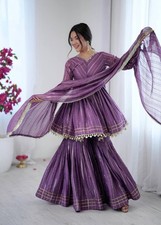 SALWAR KAMEEZ PAKISTANI INDIAN WEDDING PARTY WEAR DRESS BOLLYWOOD SUIT SHARARA