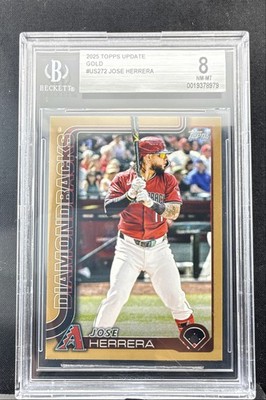Jose Herrera 2025 Topps Update Series #US272 Gold 1094/2025 BGS-8