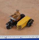 VINTAGE, DINKY TOYS AA MOTORCYCLE & SIDECAR PATROL #44B  MADE IN ENGLAND MECCANO