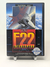 Air Force F22 Interceptor Sega Genesis 1991 Game CIB Complete W/ Manual Box