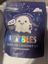 New The Woobles Crochet Kit - Snooky The Ghost - Glow in Dark Yarn No Hook