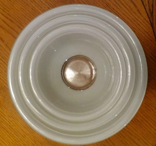 Pyrex White Mixing Bowls With Clear Bottoms Set Of 3 Nesting Bowls 325 323 322