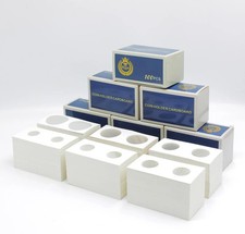 600pcs Coin Flips in 6 Sizes Cardboard Holders Assortment 2x2" inch Collectors