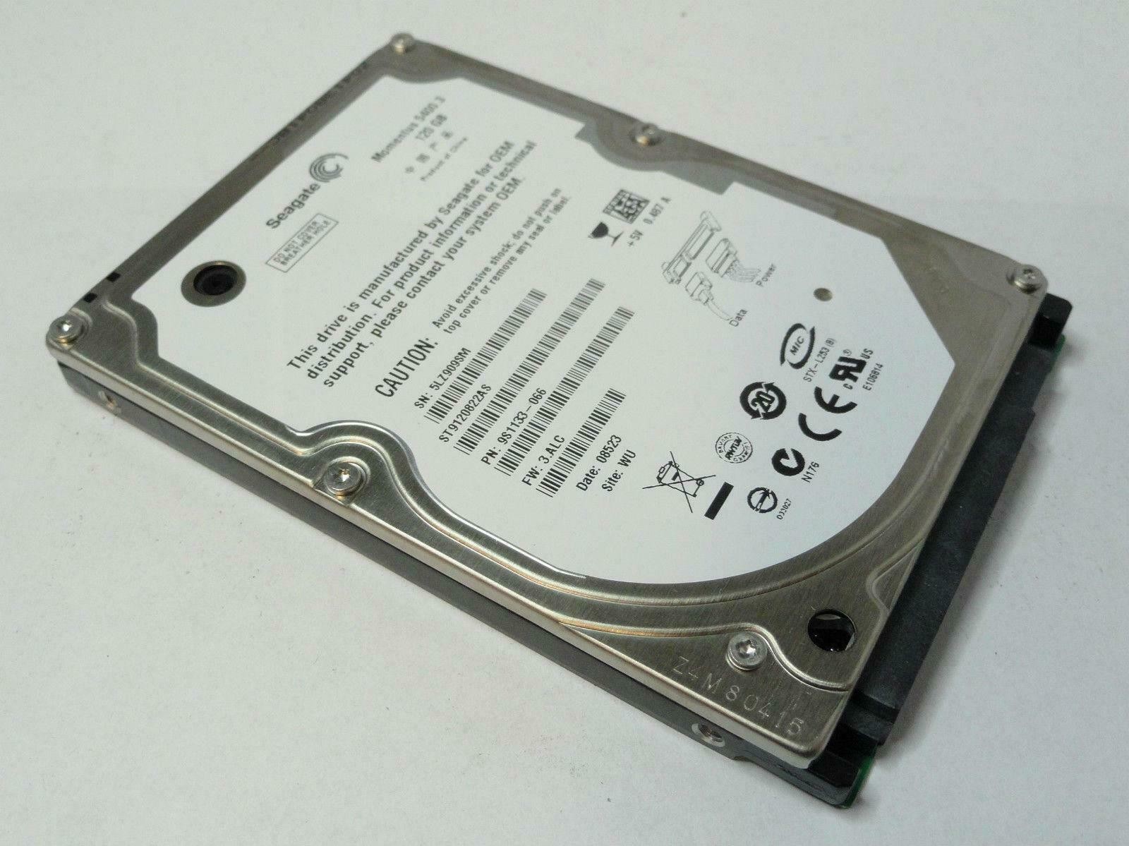 Seagate 120Gb SATA 5400rpm 2.5in HDD ( 9S1133-066 ST9120822AS ) REF