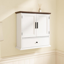 Bathroom Wall Cabinet with Drawer, over the Toilet Storage Cabinet with Adjustab