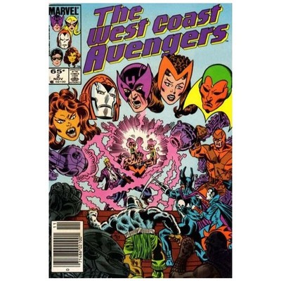 West Coast Avengers #2 Newsstand - 1985 series Marvel comics VF+ [e 