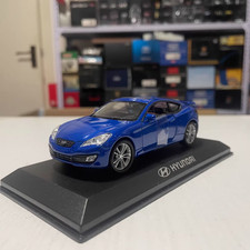 1:38 Hyundai Genesis Coupe 2009 Blue Dealer Diecast Model