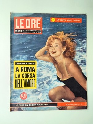 LE ORE 27 JULY 1957 RHONDA FLEMING-EDDIE MERKY-KIM NOVAK-DIANA DORS-NENCINI