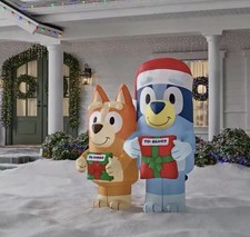 Gemmy Bluey  Bingo Airblown Inflatable 5 ft LED Christmas Presents NEW 2025
