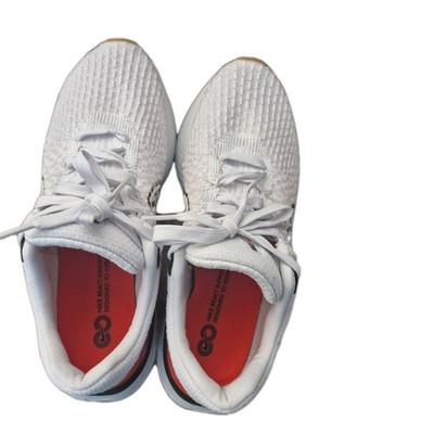 Nike React Infinity Run Flyknit Low Top Lace-Up Sneaker White/Orange/Black