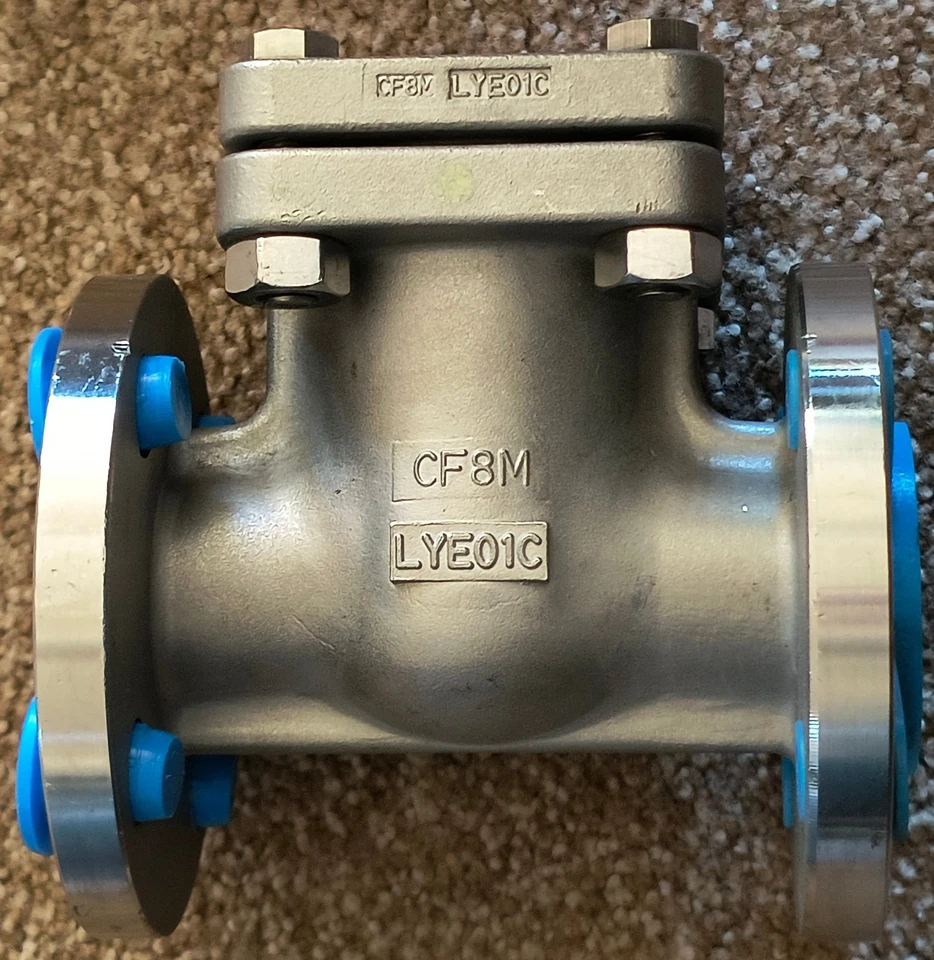 NUEVO Válvula de retención oscilante Velan 1" clase 150 brida SS CF8M F05-0114C-13SX-X330 NOS Foto 4 de 4