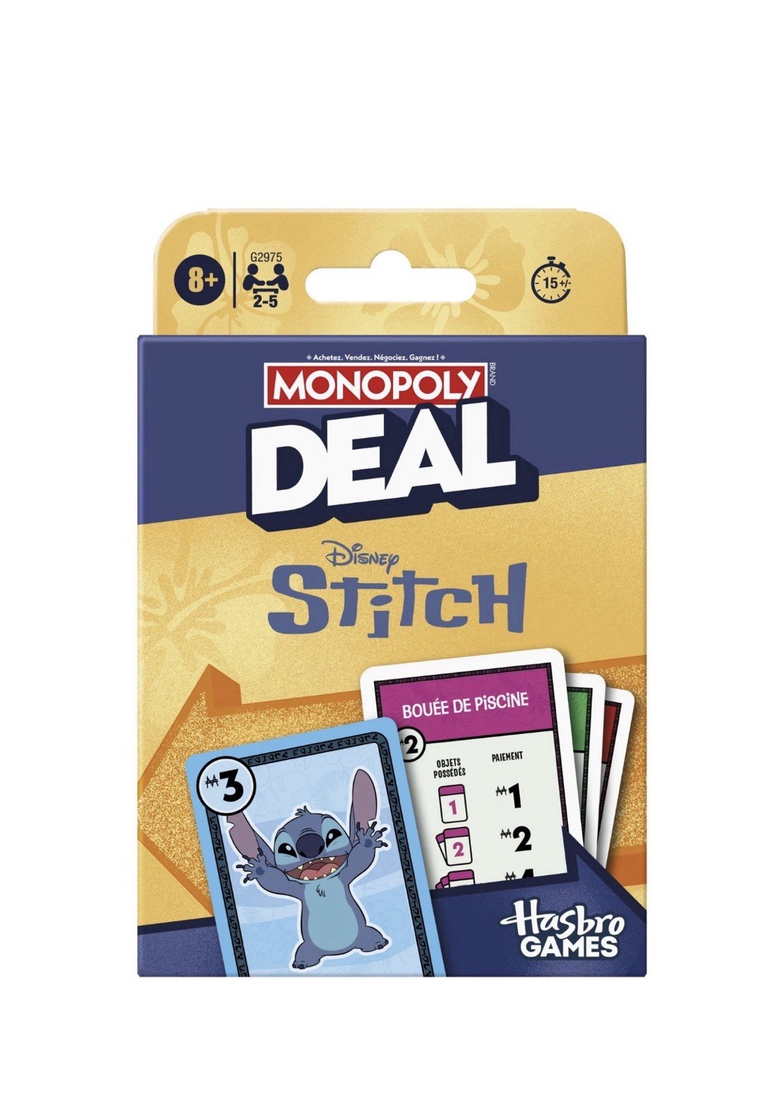 Hasbro Unisex Kinder Jaune Kartenspiele Monopoly Deal Stitch - Bild 2