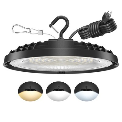 150W UFO LED High Bay Light, Adjustable Wattage 150W/110W/75W, 3-Color Temper...
