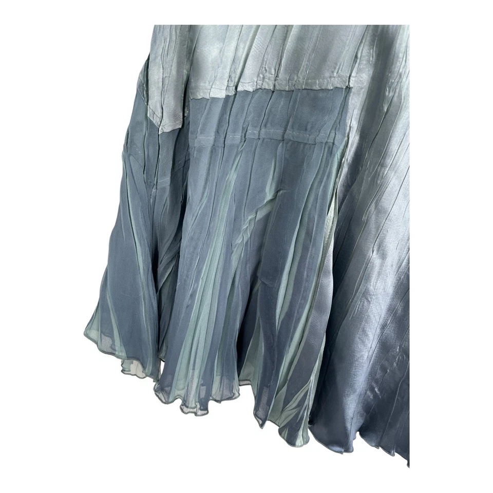 Vestido Komarov Sin Mangas Línea A Verde azulado Mediano M Foto 4 de 4