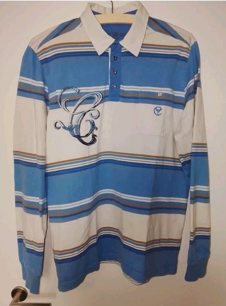 Long Sleeve Polo Carlo Colucci Size L *Oldschool 90ies Piece*