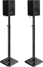 Speaker Stands Height Adjustable Satellite & Small Bookshelf Speakers Set of 2