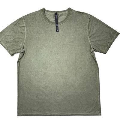 Lululemon Men s Fundamental Green Comfy Gym Run Athletic t-shirt Flaws size M