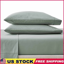 Ultra Soft 300 Thread Count Cotton Percale Sheet Set 4 Piece Full Beds New