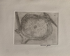 DOMINIQUE GAUTIER (1951-2018) BEAUTIFUL ETCHING ABSTRACT COMPOSITION 1990 (12)