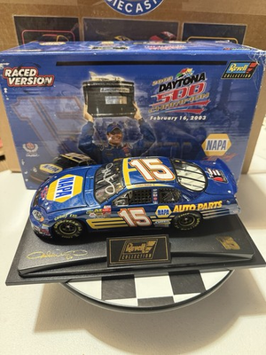#ad SIGNED Michael Waltrip #15 NAPA DAYTONA 500 WIN RACED VERSION 2003 1:24 Diecast $59.99