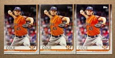 Gerrit Cole 2019 Topps Base, All-Star & Opening Day Baseball Cards. Astros