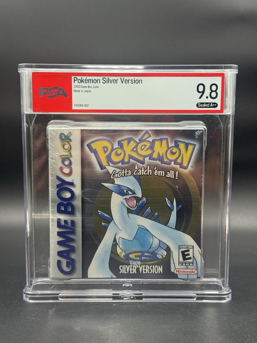 Pokémon version argento ITA版　正規品 Pokemon Silver Version Game Boy Color PSA 9.8 A++ Graded FACTORY