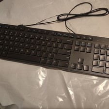 New Dell Wired USB Keyboard KB216d, KB216p Black Quiet Keys