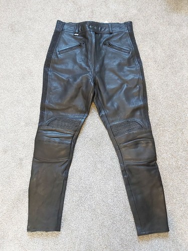 JTS Black Plain Motorcycle Leather 