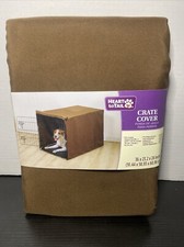Heart To Tail Crate Cover 36x23x24 New In Package Brown Dog Animal Cat Pet NEW