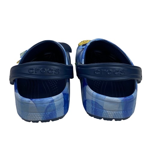 Bath and Body Works Women's 7 Men's 5 Gingham Crocs Blue with Gingham Jibbitz - Picture 12 of 15