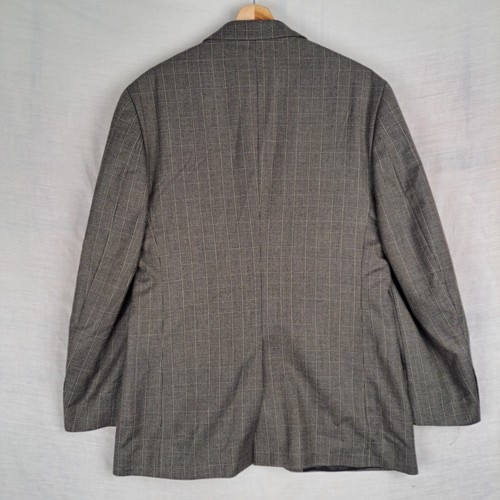 Jaeger Men's Grey Check Blazer Jacket, 100% Wool 42R - Picture 10 of 10