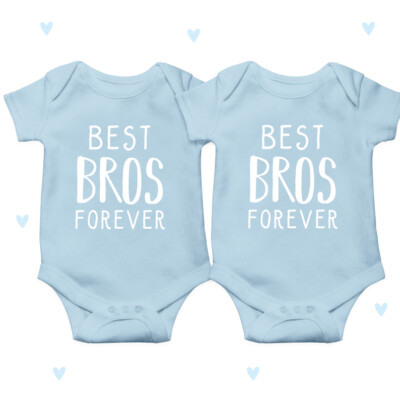 Best Bros Baby wachsende Brüder passendes Set Zwillinge beste Freunde Jungen süße Geschenke