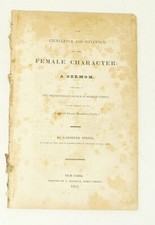 1825 VIRTUES OF WOMEN SERMON NEW YORK FEMALE MISSIONARY SOCIETY MORALS MANNERS