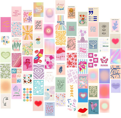 Deko Aesthetic Room Decor,150Pcs Ausgabe Und 70 Blatt Aesthetic Poster Set Bilde