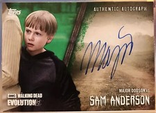 TOPPS WALKING DEAD EVOLUTION MAJOR DODSON/SAM ANDERSON AUTOGRAPH Card #24/25