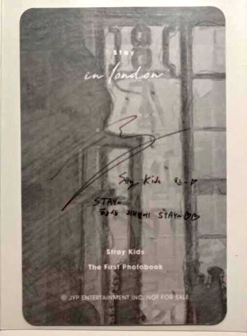 Stray Kids HAN Stay in London First 1st Photobook Polaroid