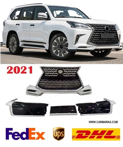 Lexus LX570 Body Kit 2016-2021 S Sport Look GRILLE & LIP SPOILERS