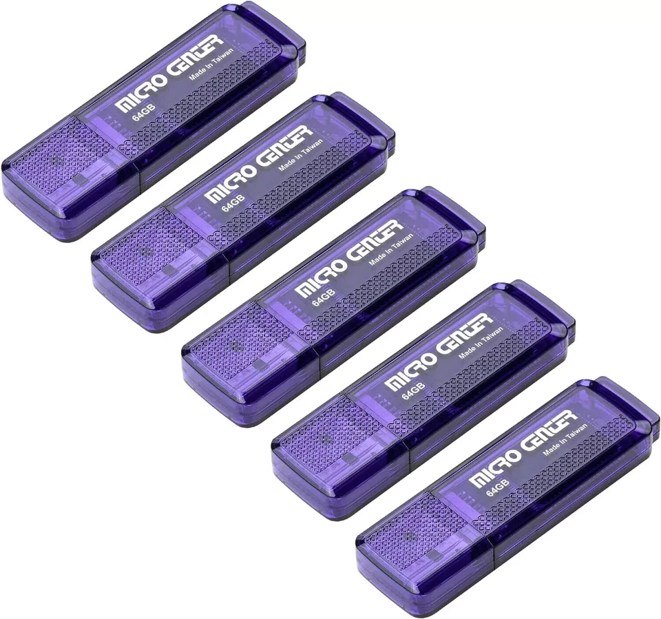 5-Pack Micro Center Super Speed Ultra Flash Drive USB 3.0/USB 3.1