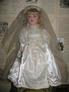 leonardo collection porcelain doll the bride