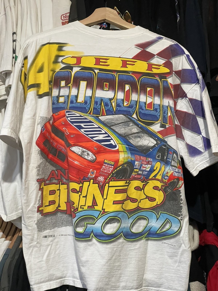 Vintage Nascar AOP T-Shirt Jeff Gordon All Over Print Racing Car