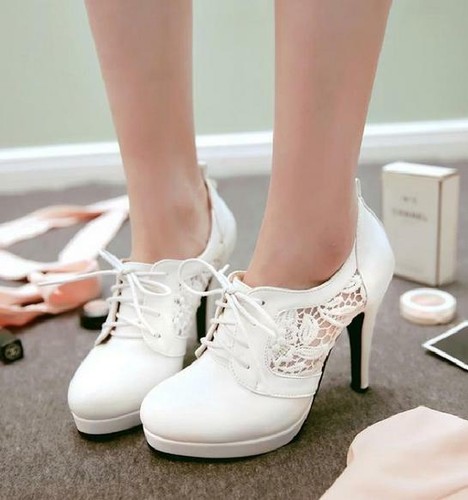 platform high heel ankle boots
