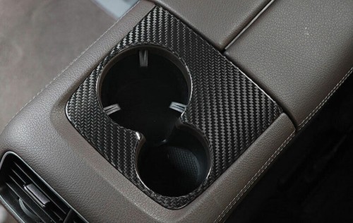 Fit For Benz GLE GLS 2020-2022 Real Carbon Fiber Rear Water Cup Panel Frame Trim - Bild 4 von 6