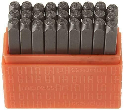 ImpressArt Basic Bridgette 3 mm Großbuchstaben 27-teiliges Stempel-Set Handstempel Schmuck - Bild 2 von 6