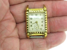 VINTAGE CRONOW MAN'S WRIST WATCH 17J MOVEMENT GF CASE - NEEDS STEM - BEST OFFER