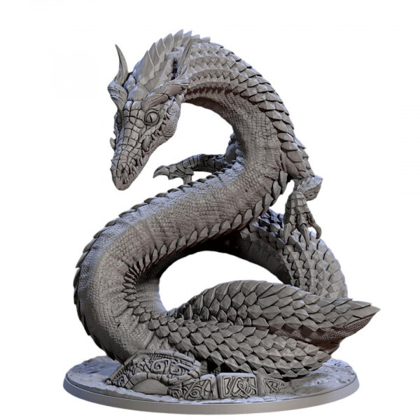 Eldormr the Fire Linnorm figurine Artisan Guild pour soirée jeu de rôle